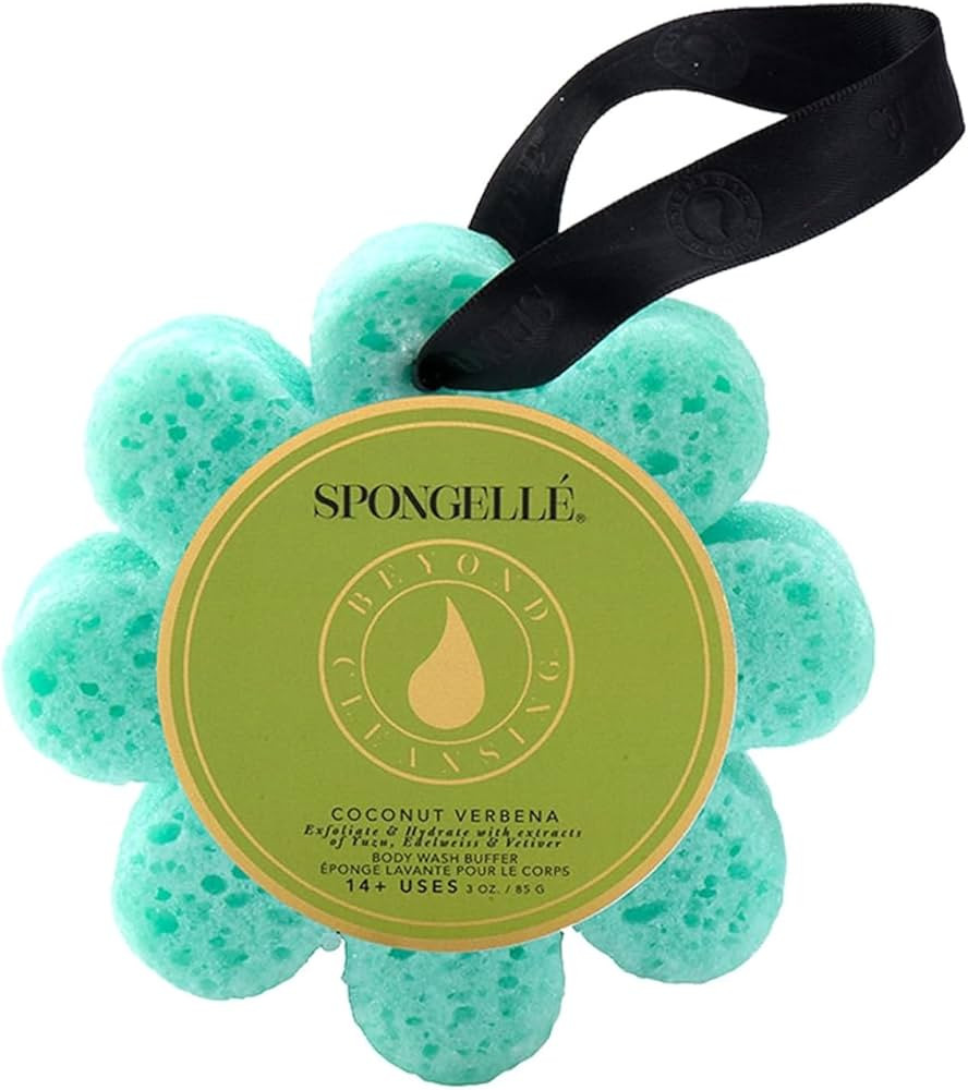 Spongelle Coconut Verbena Wild Flower Buffer Body Scrubber | Bath & Shower Loofah for Women | Exf... | Amazon (US)