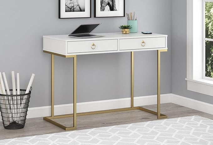 Ameriwood Home Writing Desk, White | Amazon (US)