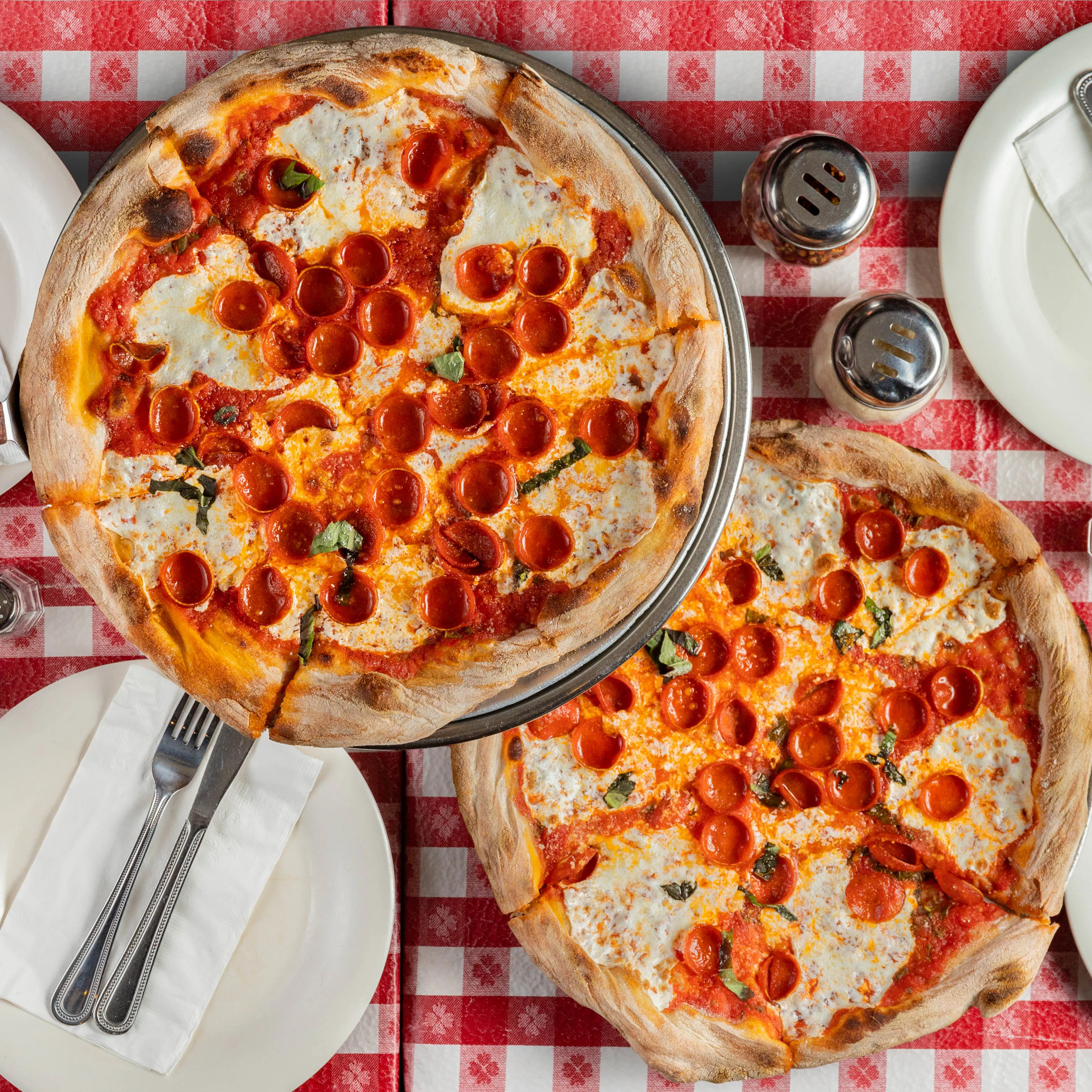 New York-Style Pepperoni Pizza - 2 Pack by Lombardi's Pizza | Goldbelly | Goldbelly