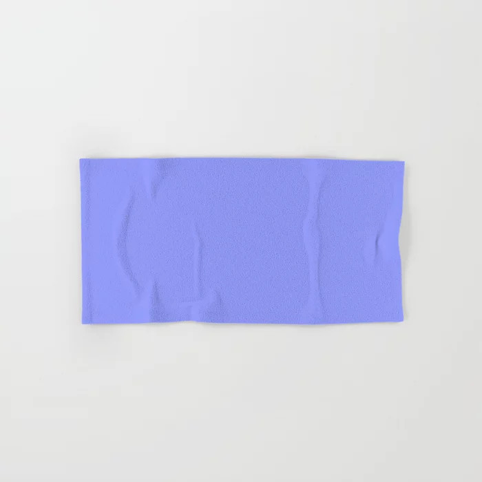 Solid Color Periwinkle Blue Hand & Bath Towel | Society6