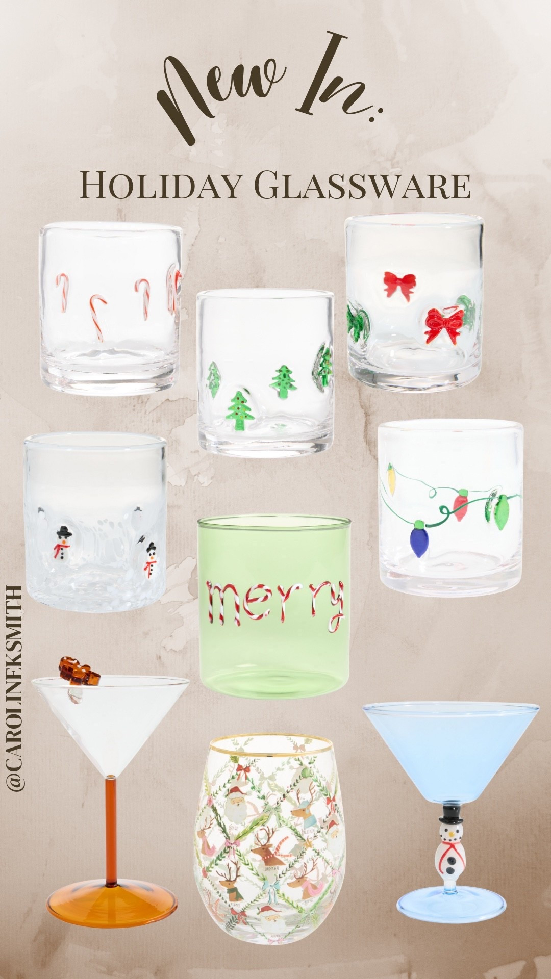 New holiday icon glassware!


World market, Christmas, Santa, candy cane, gingerbread, lights, snowman, kitchen finds, martini, drink 

#LTKGiftGuide #LTKParties #LTKHoliday