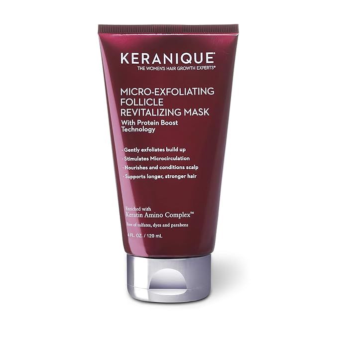 Keranique Micro-Exfoliating Follicle Revitalizing Mask, Keratin Amino Complex, Sulfate, Dyes and ... | Amazon (US)