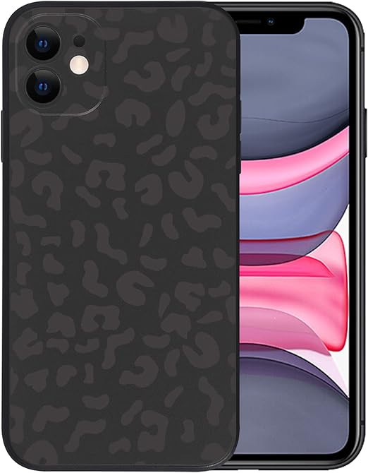 KUMTZO Compatible with iPhone 13 Pro Max Leopard of The Night Print Case, Fashion Black Leopard C... | Amazon (US)