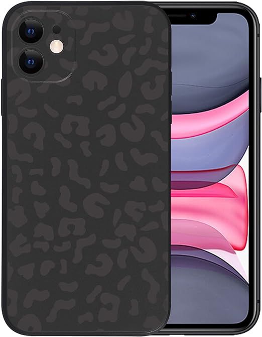 KUMTZO Compatible with iPhone 13 Pro Max Leopard of The Night Print Case, Fashion Black Leopard C... | Amazon (US)