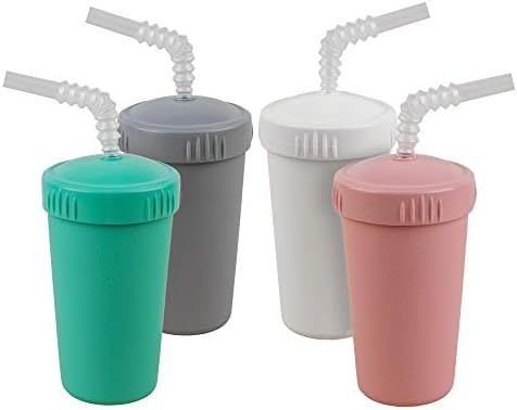 Re-Play Made in USA 4pk Straw Cups with Reversible Straws| Made from Eco Friendly Heavyweight Rec... | Amazon (US)