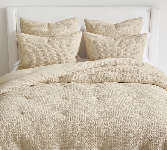 Vintage Washed Cotton Linen Comforter | Pottery Barn (US)