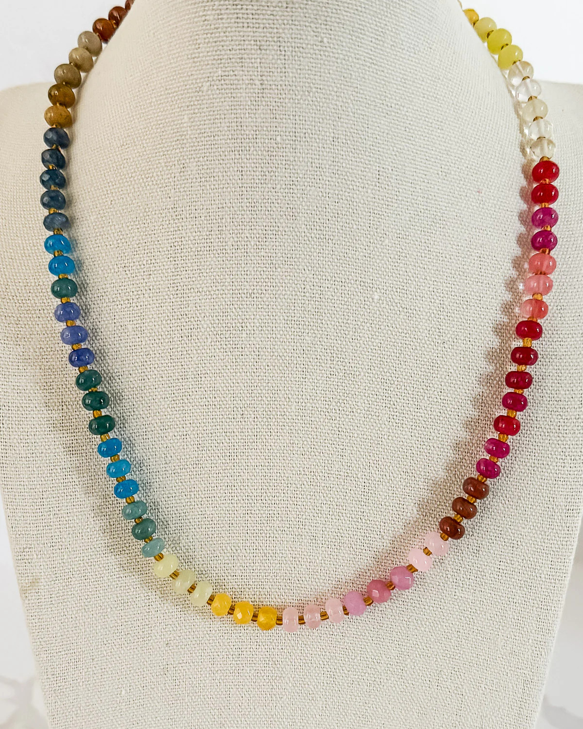 Healing Rainbow Stone Necklace | Kaleidoscope Living