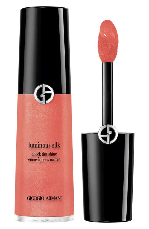 ARMANI beauty Luminous Silk Cheek Tint Shine Liquid Blush in Starlit Peach at Nordstrom | Nordstrom