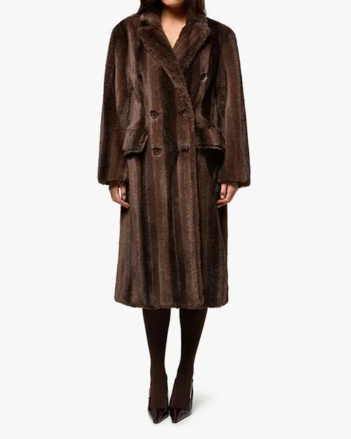 WeWoreWhat Faux Fur Blazer Jacket in Brown at Nordstrom, Size X-Small | Nordstrom