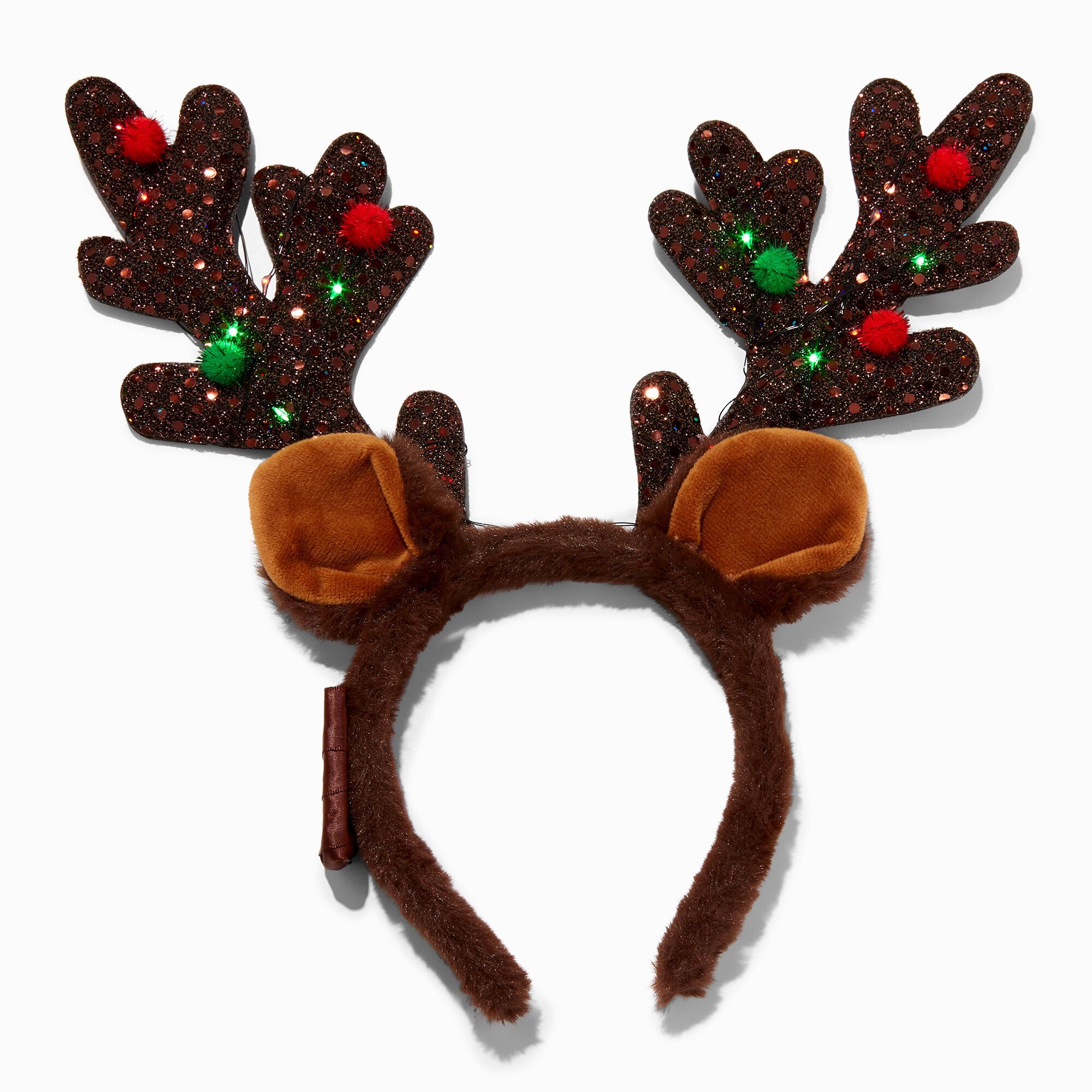 Reindeer Antlers Light Up Headband | Claire's (US)