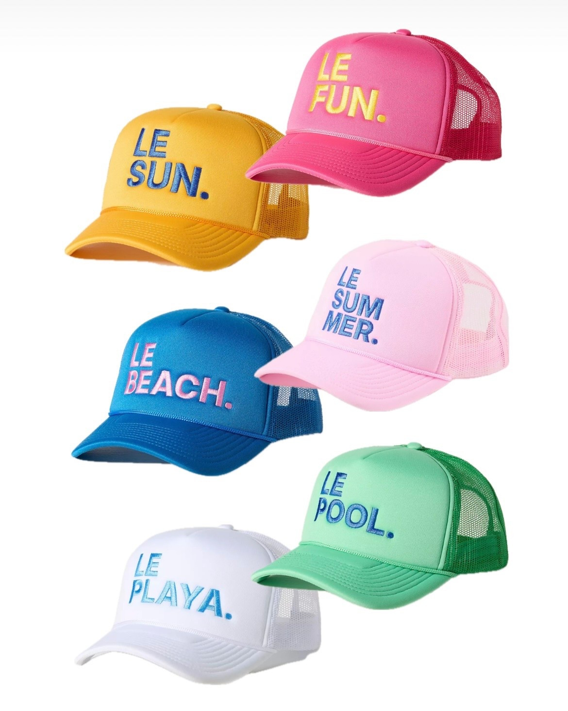 Le Obsessed! 🧢 ☀️
… kinda want them all, tbh!



#LTKSeasonal #LTKActive #LTKSummerEdit