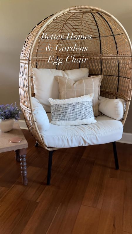 The Better Homes & Gardens egg chair is on sale at Walmart! Only $247! I’ve had mine for several years and have used it inside and outside. It has held up great! Perfect for your patio! ☀️ 😎

#LTKHome #LTKSaleAlert #LTKVideo