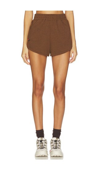 Aviator Nation Essential Club Short in Brown. - size S | Revolve Clothing (Global)