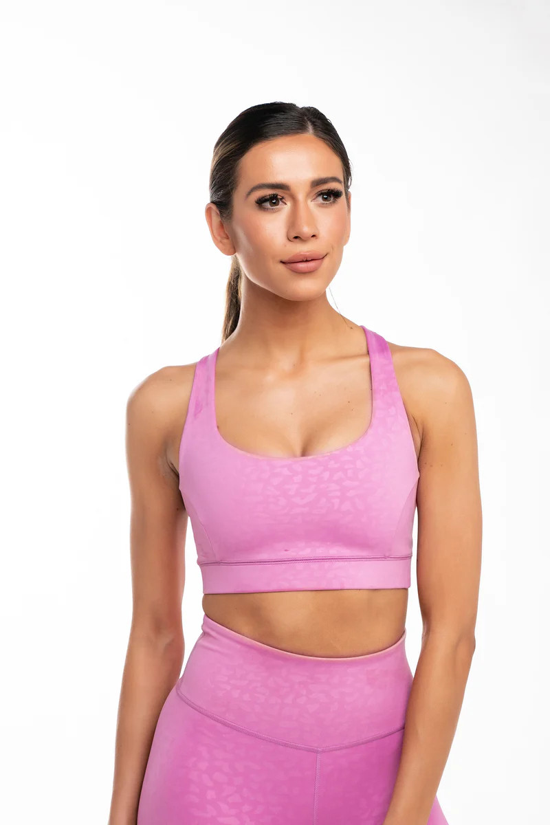 Cross Back Bra - Chi Chi Cyclamen | IVL COLLECTIVE