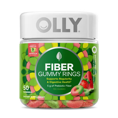OLLY Fiber Digestive Gummy Rings - 50ct | Target