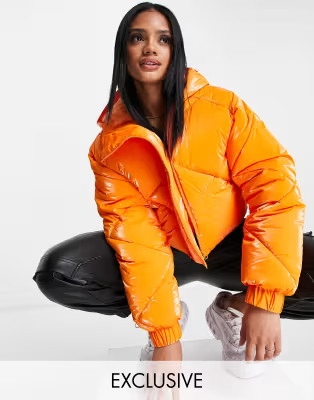ASYOU – Kurz geschnittene Steppjacke in Orange | ASOS | ASOS (Global)
