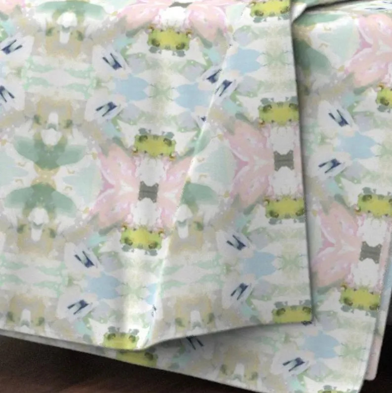 NEW IMMEDIATE SHIP Pink Green Blue Pillow Mist Blue Chartreuse Accent Pillow Chinoiserie Pastel D... | Etsy (US)