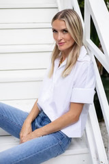 The Antibes Shirt - Blanc | Julia Amory