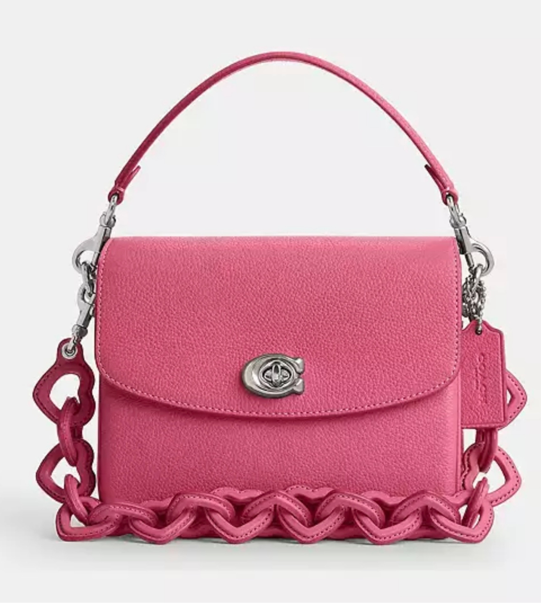 Cutest coach purse with heart straps 