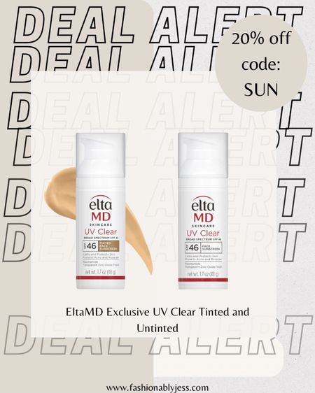My fav sunblock from Elta MD now on sale! Comes tinted and untinted 

#LTKStyleTip #LTKBeauty #LTKSaleAlert
