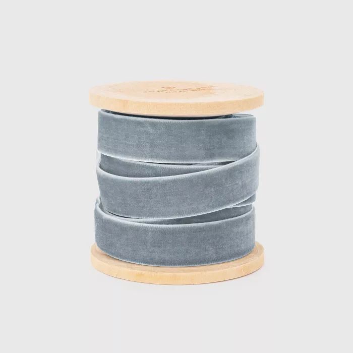 5/8" Slate Blue Velvet Ribbon - Sugar Paper™ | Target