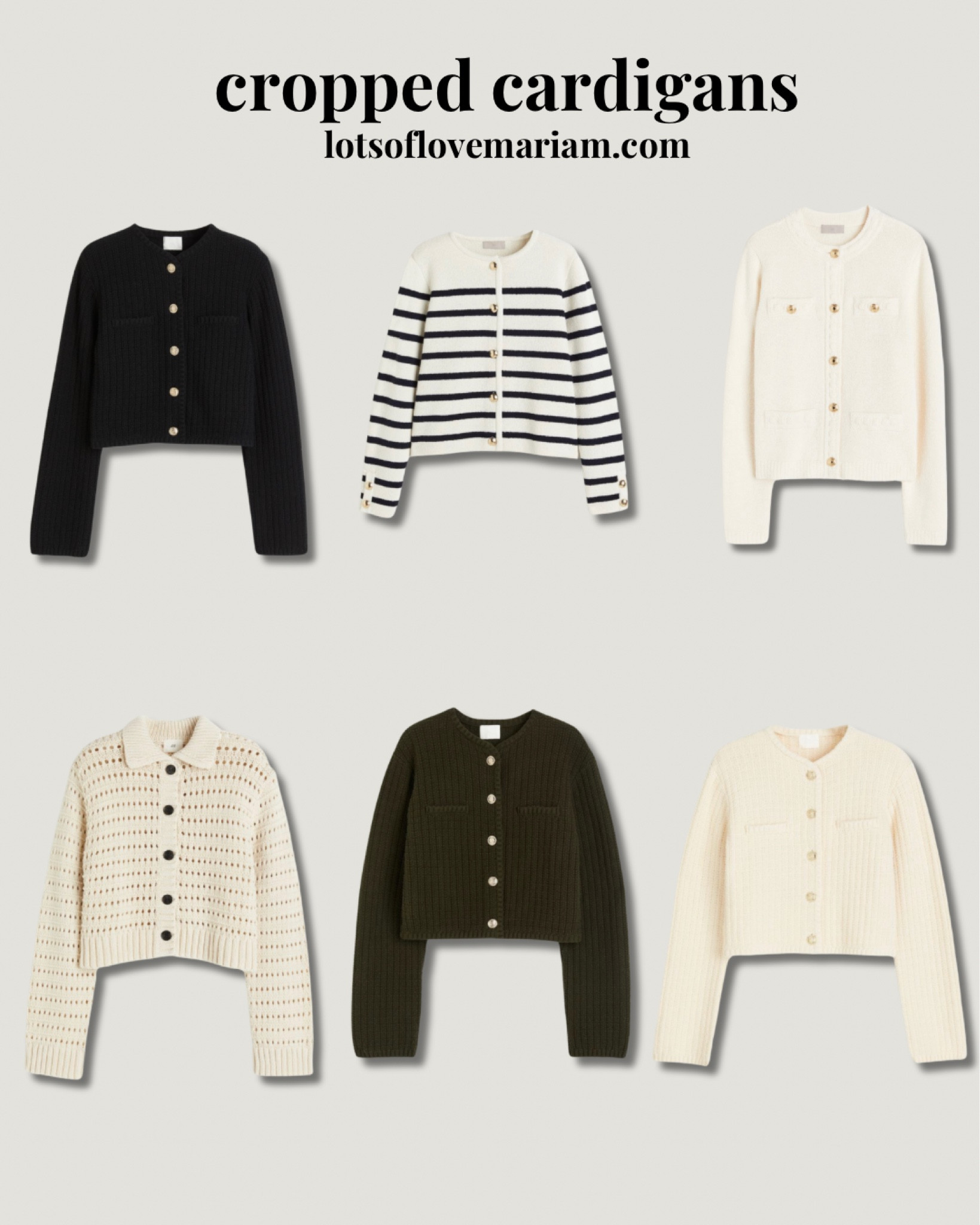 Cropped cardigans , short textured cardigans, short cardigans, collard cardigans 

#LTKeurope #LTKSeasonal #LTKstyletip