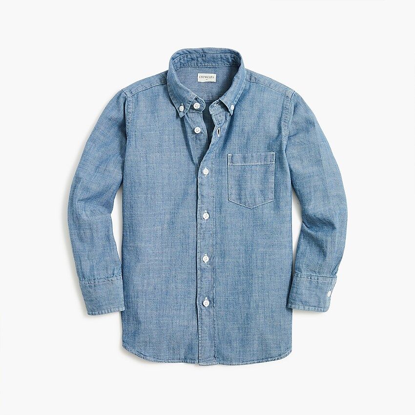 Boys' long-sleeve chambray shirt | J.Crew Factory