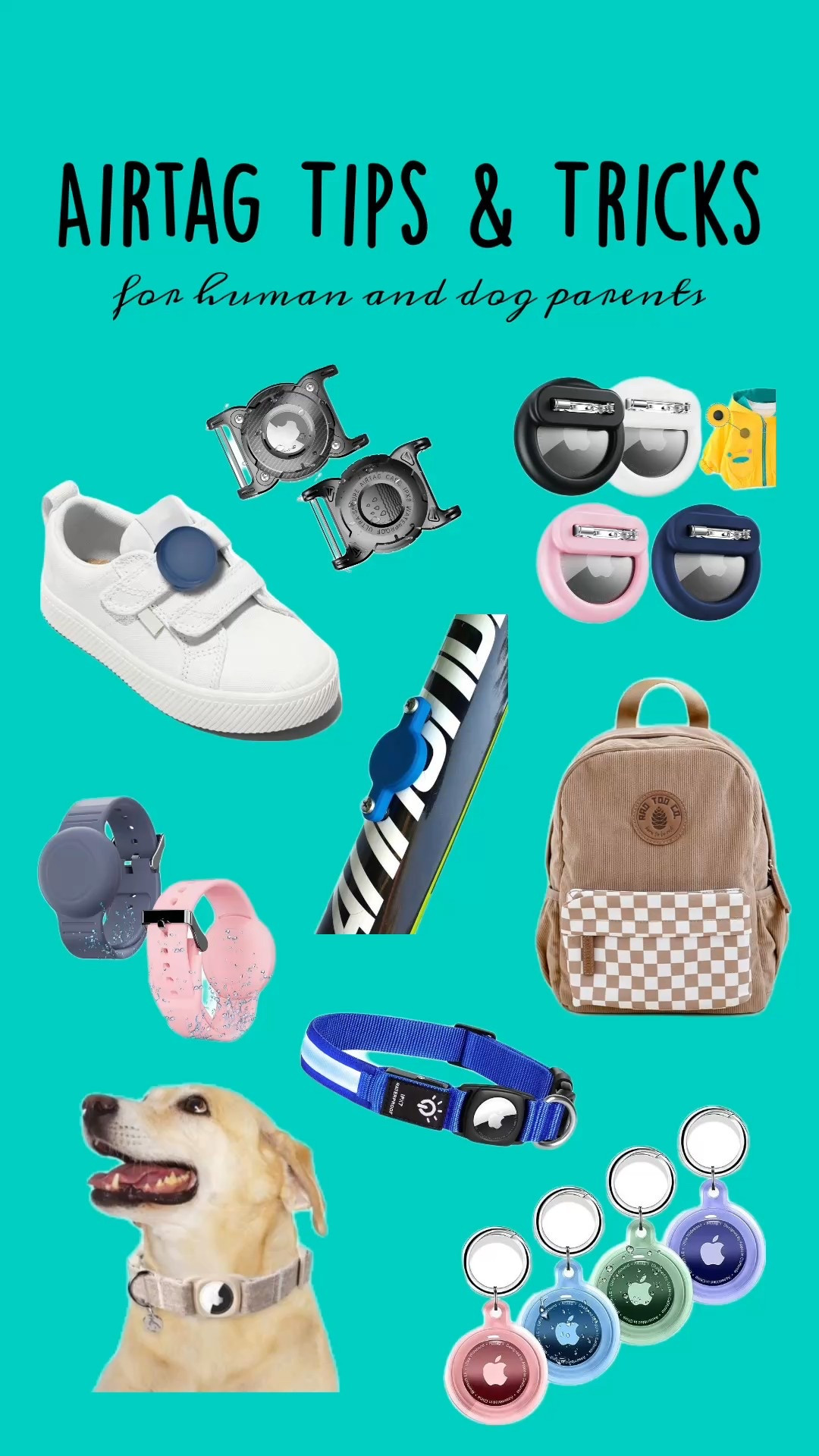 Parents, meet your new sanity saver. These AirTags + accessories help you keep tabs on everything from bikes and backpacks to kids and pets. 👟🎒🐶

#LTKPets #LTKFamily #LTKKids