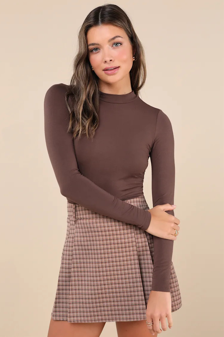 Anything is Posh-ible Brown Top | Lulus