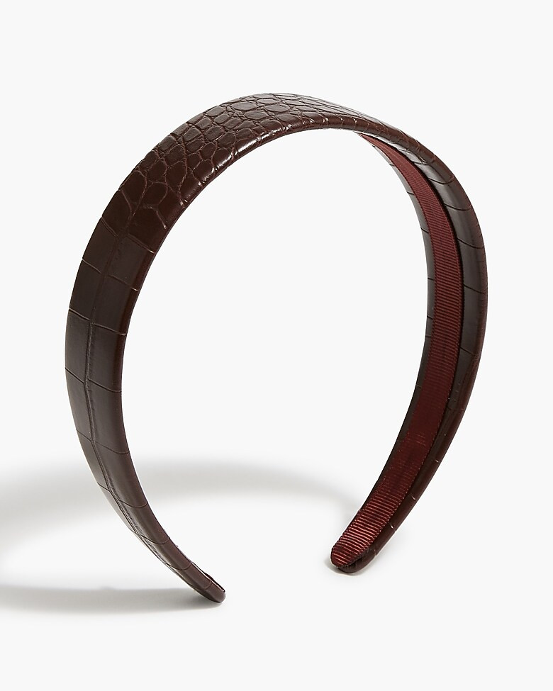 Croc-embossed headband | J.Crew Factory