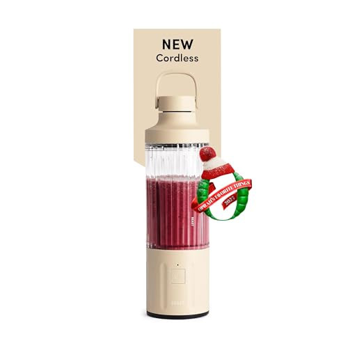 Beast GO Cordless, Premium Portable Blender for Shakes & Smoothies, 22oz Blending Vessel, Blends Ice & Frozen Fruit, Rechargeable USB-C Battery, Drinking Lid and Straw System (Sand) | Amazon (US)