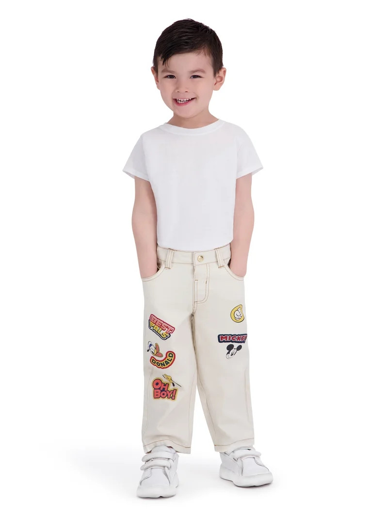 Mickey Mouse Toddler Boy Twill Pant, Sizes 12M-5T | Walmart (US)