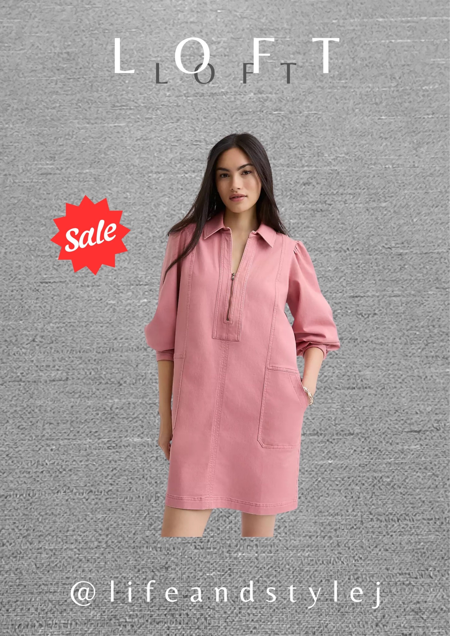 The Loft seamed zip mini pocket dress is a chic midlife staple with a modern tailored fit. Style it with tights and ankle boots for winter, or layer with a structured coat and simple jewelry for an effortless ageless look that works day to night. #midlifefashion #agelessstyle #winterwardrobe #modernclassic #effortlessstyle 

#LTKOver40 #LTKSeasonal #LTKSaleAlert