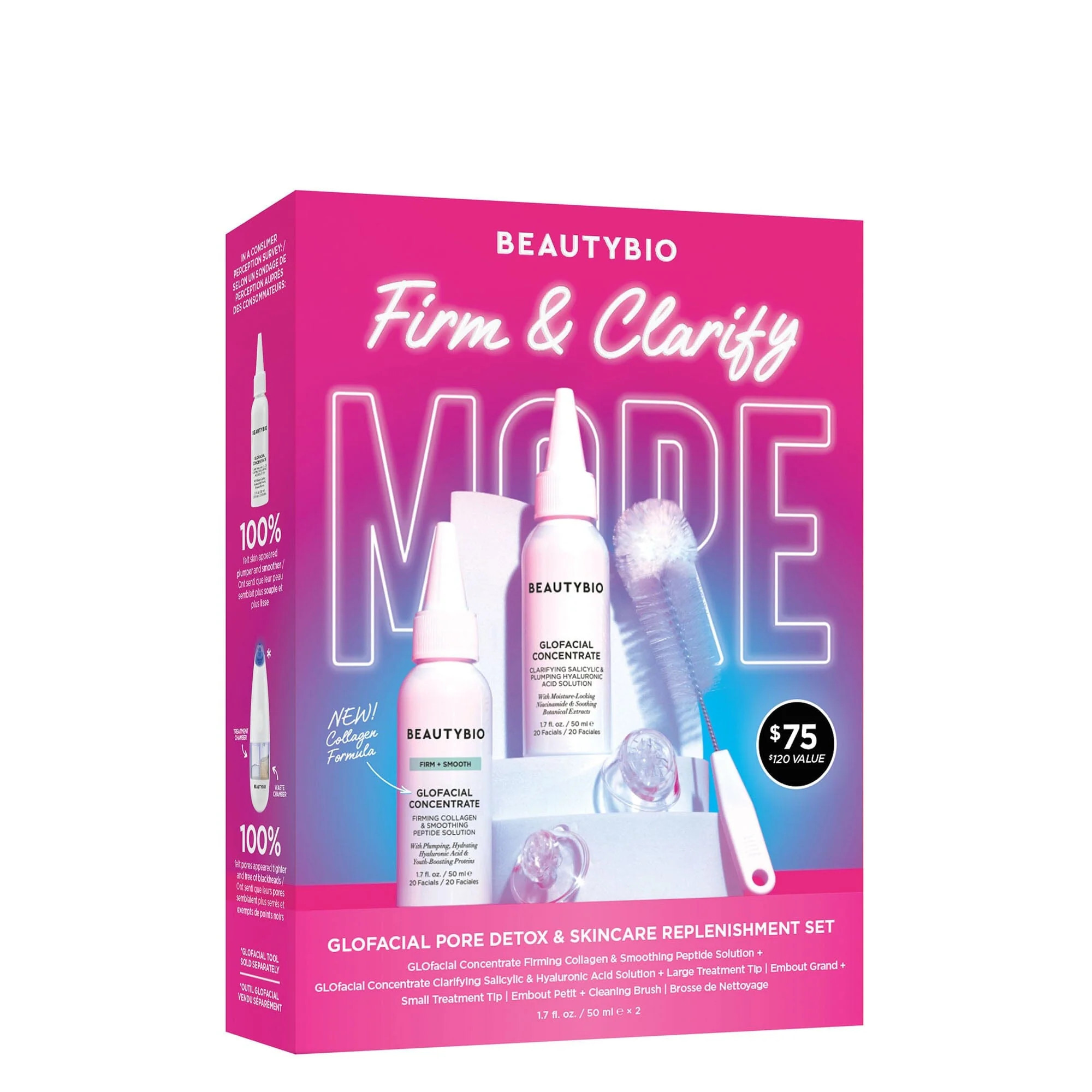 Firming & Clarifying Skincare System | Pore Cleansing & Skin-Firming Set - BeautyBio | BeautyBio
