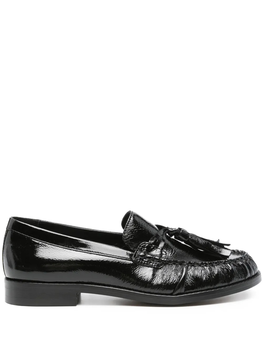 ALOHAS tassel-detail Leather Loafers | Black | FARFETCH AU | Farfetch Global