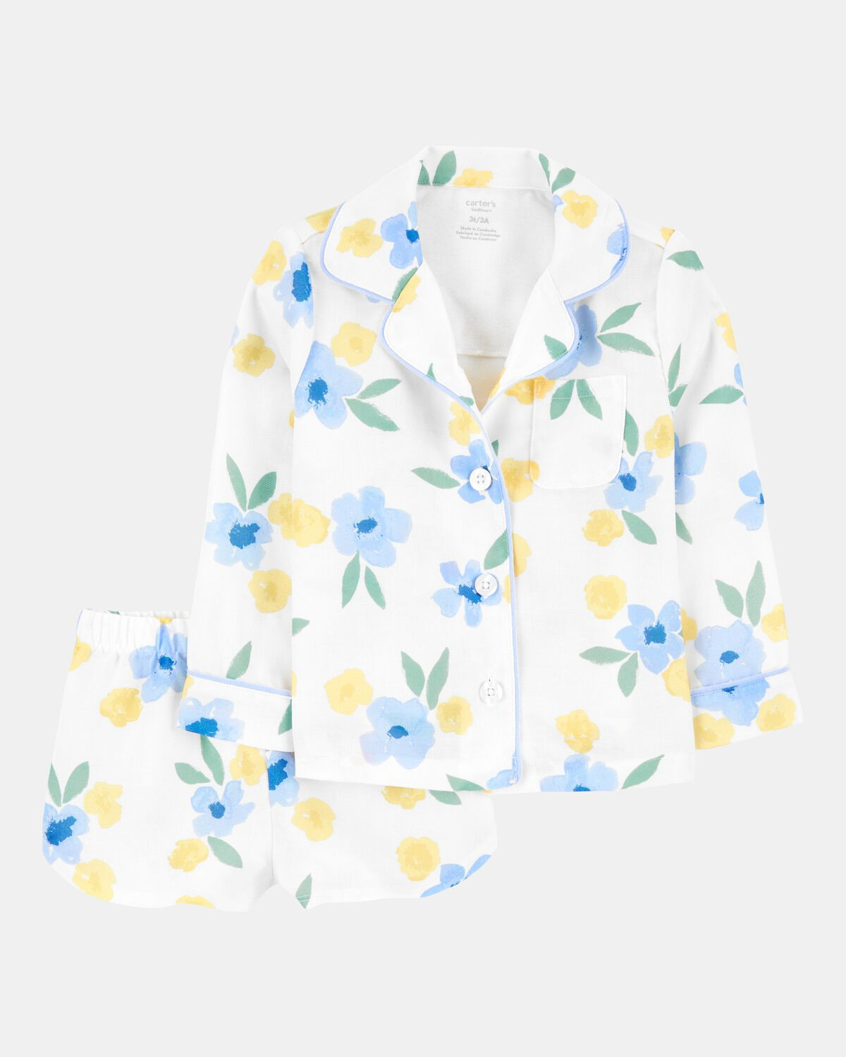 Toddler Floral Loose Fit 2-Piece Pajamas | Carter's Inc