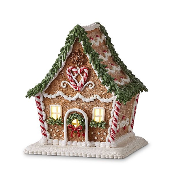 Lighted Christmas Gingerbread Village | Antique Farm House