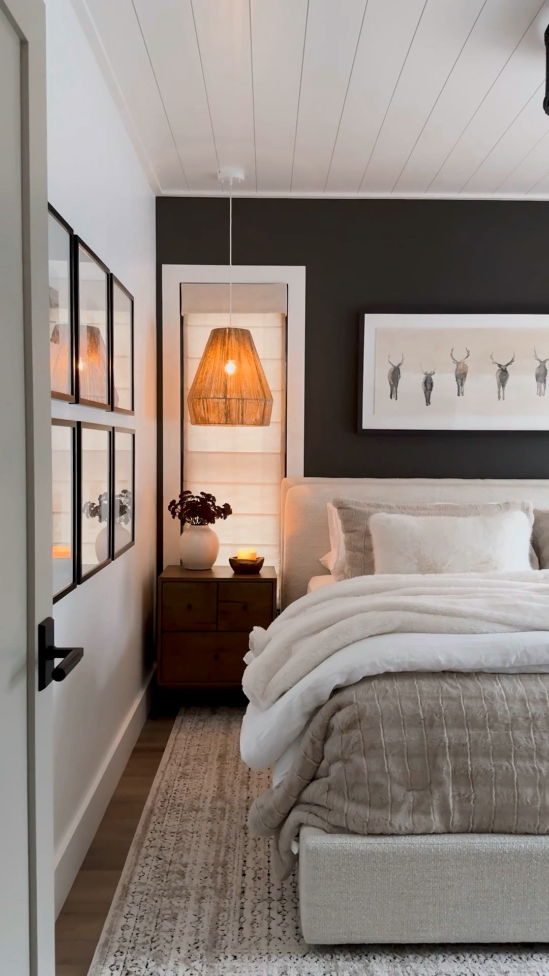 Making our bedroom cozy for the winter months with dark paint & faux fur of course! I can’t believe how cozy this fur comforter is I found at Target!! 

Paint Color : SW Urbane Bronze
Rug: No Longer Available 😞
Roman Shades : Select Blinds 

#LTKFindsUnder100 #LTKHome #LTKStyleTip