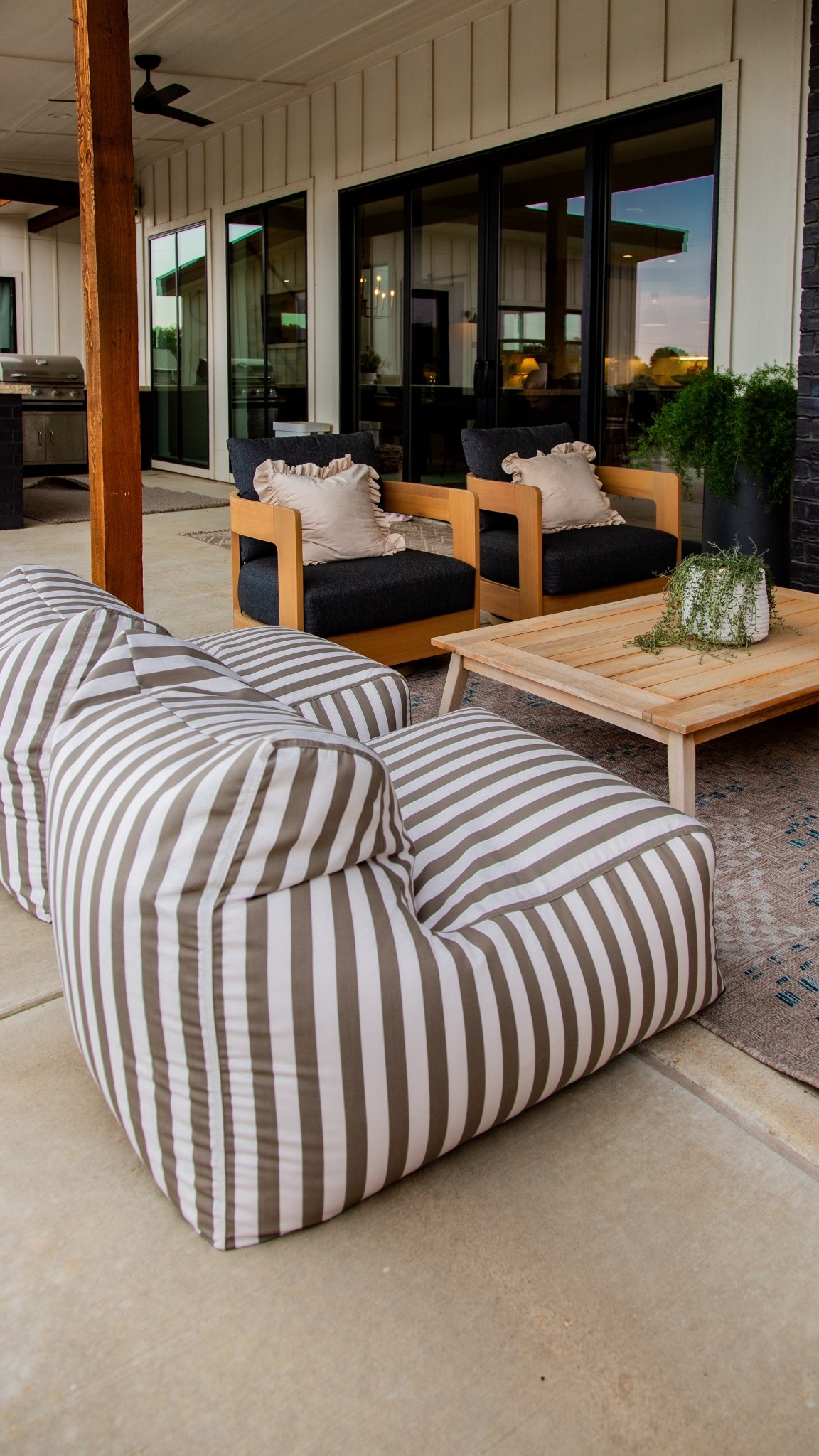 Way Day is here! Save up to 80%off + free shipping 4/25-4/27!

These Sunbrella bean bag chairs from Wayfair might be one of the best outdoor finds we’ve added lately 🙌 They’re lightweight, super comfortable, and hold up so well in the sun, water, and everyday wear. The fabric is truly what sets them apart… Sunbrella performance fabric means they’re fade-resistant, easy to clean, and built for real outdoor living (not just for looks).

We keep ours by the pool and they’re constantly getting used for lounging, drying off, or just relaxing outside. Plus the striped pattern adds the perfect coastal, elevated touch to the patio without feeling too busy. If you want something low-maintenance but still really good-looking, these are it.

Keywords: sunbrella outdoor furniture, outdoor bean bag chairs, poolside seating, patio furniture ideas, backyard lounge chairs, weather resistant furniture, fade resistant fabric, outdoor living essentials, modern outdoor decor, neutral patio design, affordable outdoor furniture, wayfair patio finds, pool furniture ideas, summer outdoor setup

@Wayfair #ad #wayfair #wayfairpartner #wayday 

#LTKdayinmylife #LTKHome #LTKSeasonal