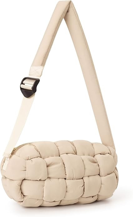 Puffer Tote Bag Handmade Woven Small Shoulder Bag Lightweight Puffy Dupe Purse Trendy Hobo Dumpli... | Amazon (US)