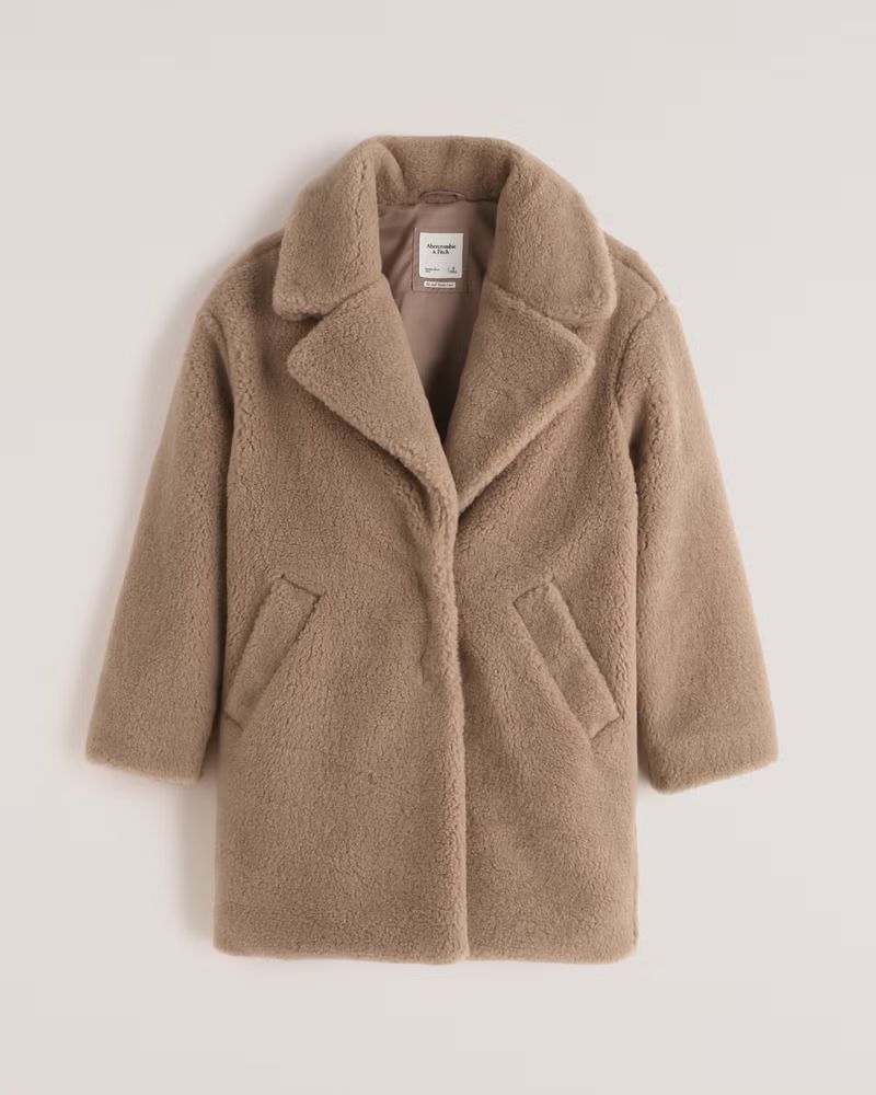 Women's A&F Teddy Coat | Women's Fall Outfitting | Abercrombie.com | Abercrombie & Fitch (UK)