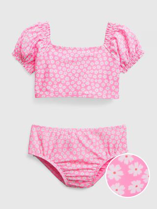 Toddler Recycled Puff Sleeve Swim Two-Piece | Gap (US)