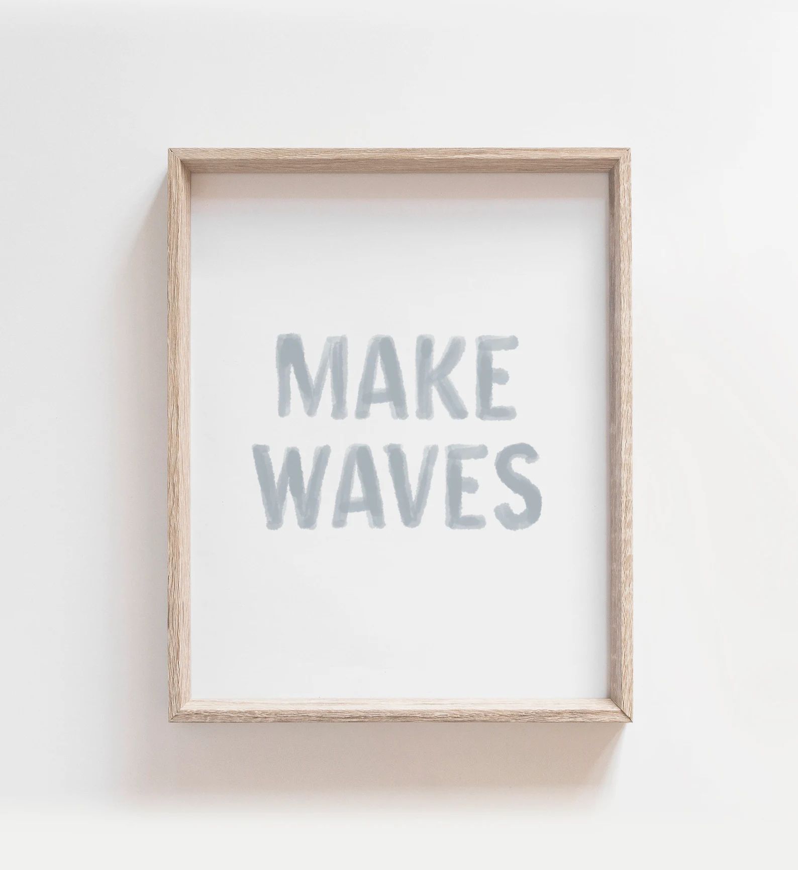 Make Waves Print, Beach Nursery Decor, Printable Quote Wall Art, Coastal Baby Room Decor, Surf Nu... | Etsy (US)