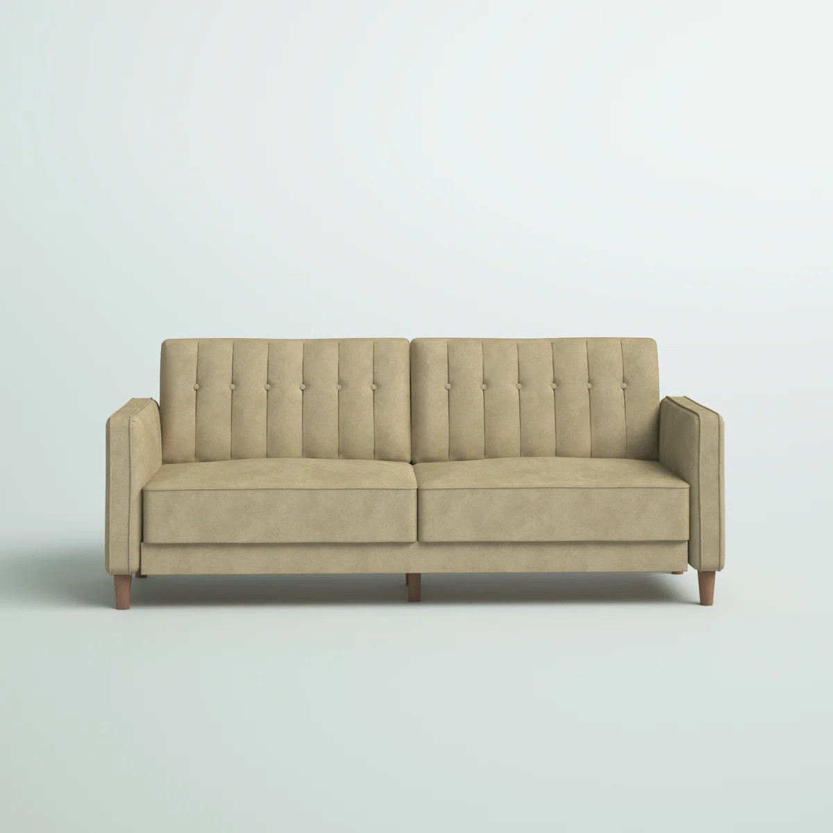 Perdue 81.5" Velvet Square Arm Convertible Sofa | Wayfair North America