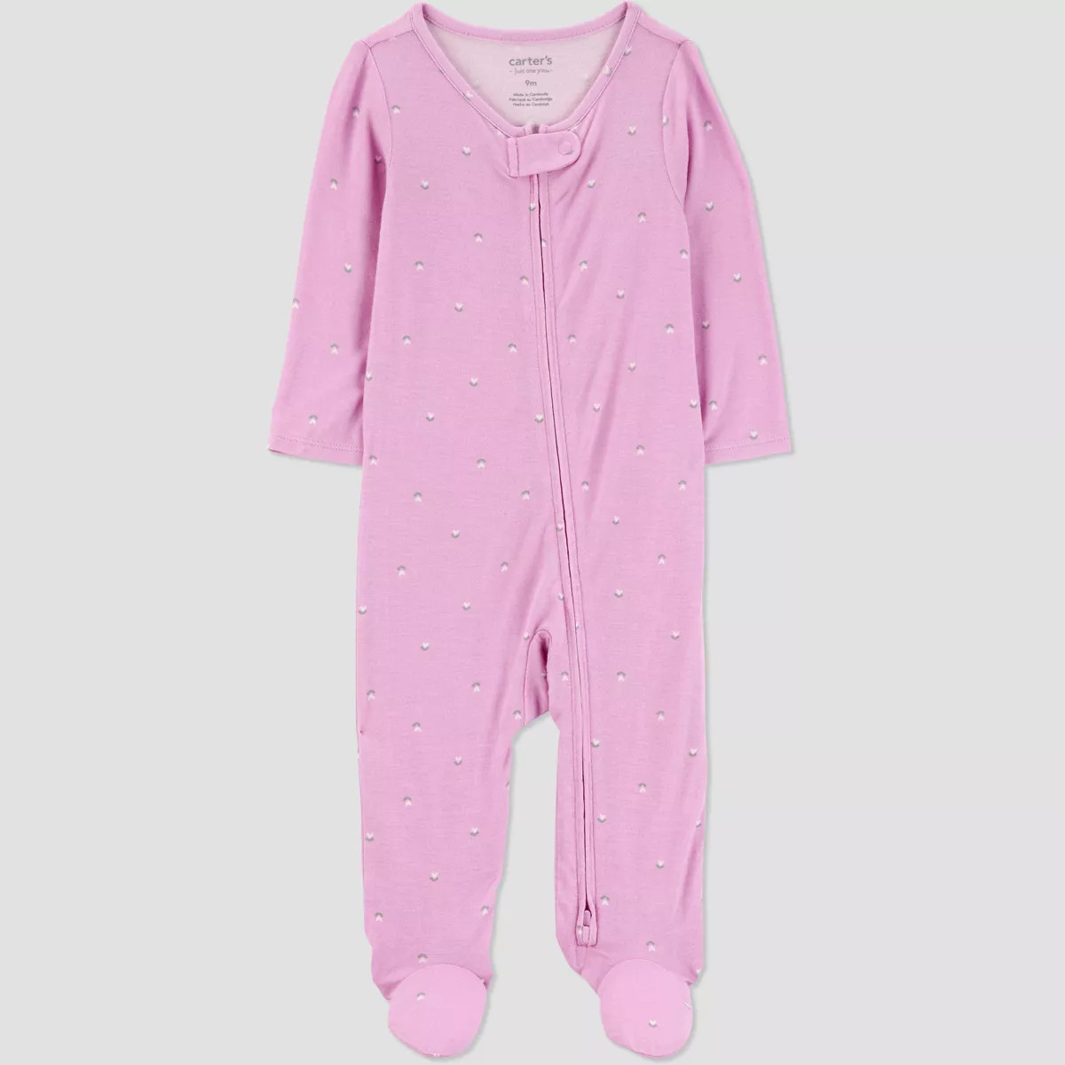 Carter's Just One You® Baby Girls' Comfy Soft Geo Sleep N' Play - Pink/White | Target