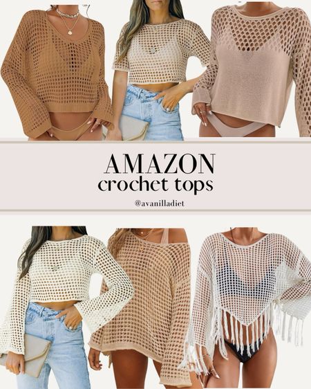 Amazon crochet tops 😍 


#amazonfinds 
#founditonamazon
#amazonpicks
#Amazonfavorites 
#affordablefinds
#amazonfashion
#amazonfashionfinds

#LTKswim #LTKstyletip #LTKSeasonal
