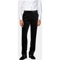 Suitsupply Black Straight Leg Tuxedo Pants | Suitsupply (US)
