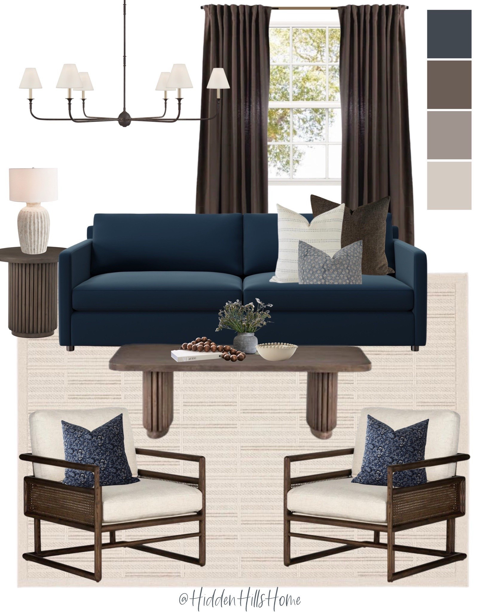 Living room decor ideas! Blue and brown living room inspiration, living room decor mood board, blue sofa, living room design #livingroom 



#LTKSaleAlert #LTKHome