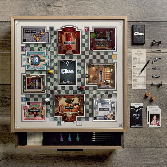 Deluxe Wood Clue Game Set | Mark and Graham