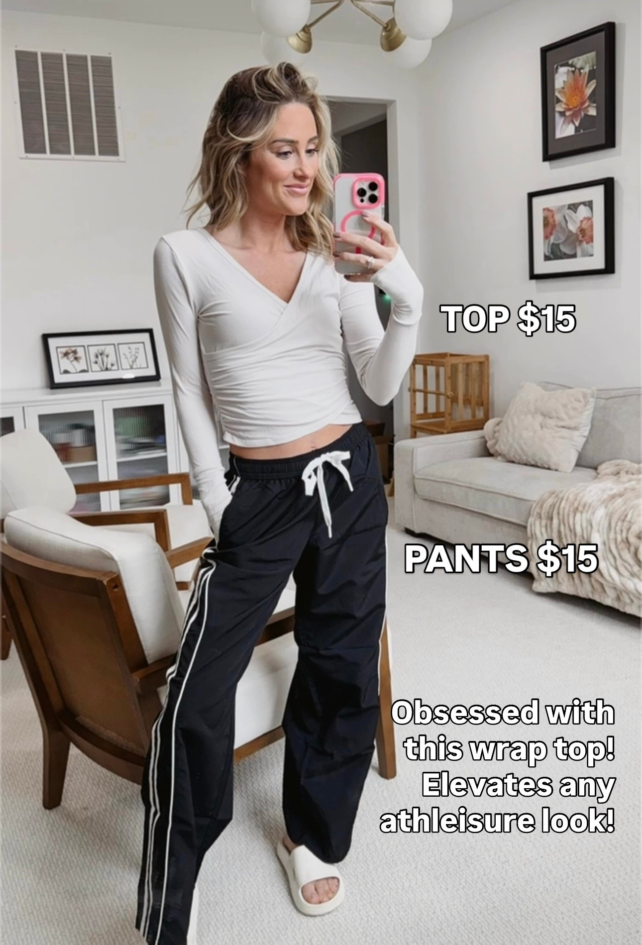 Obsessed with this wrap top! Elevates any athleisure look! 

#Walmart #WalmartFinds #WalmartFashion #WalmartPartner